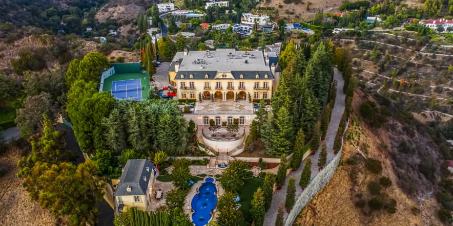 Inside the $87 million hilltop palace for sale in Beverly Hills