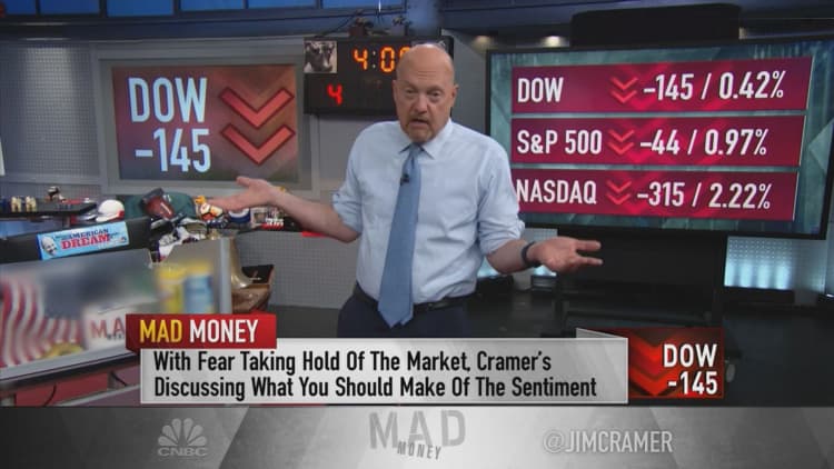 Jim Cramer explains why investors shouldn't sell all their holdings even in a tumultuous market