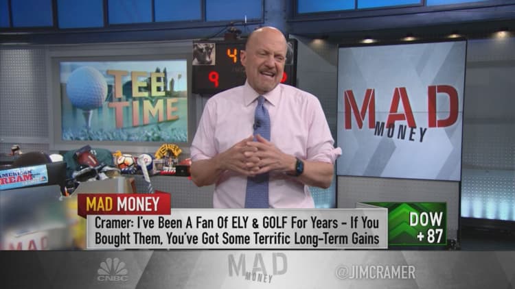 Jim Cramer says one of these golf stocks is a buy, the other is a long shot