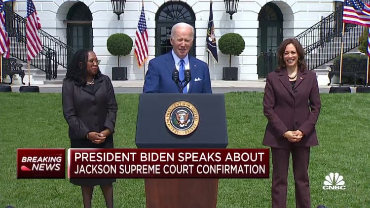President Biden speaks about Ketanji Brown Jackson's Supreme Court confirmation