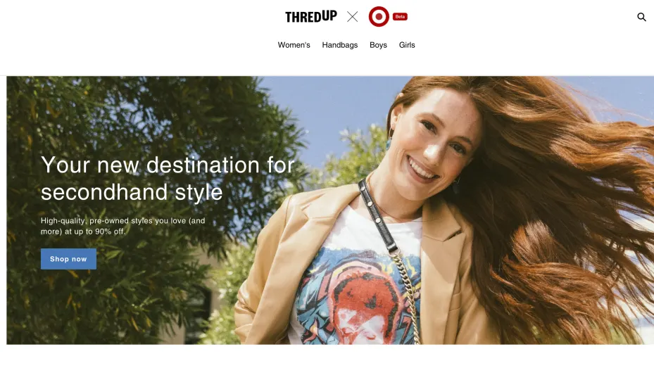 Target ThredUp website