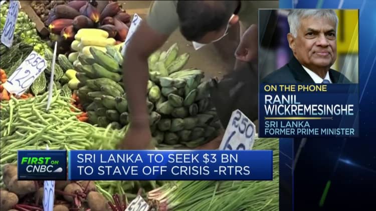 Sri Lanka could run out of reserves by the end of the month, says former prime minister