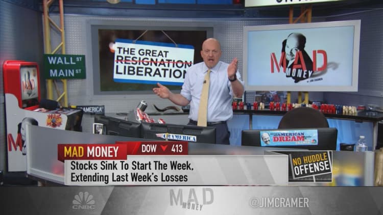 Jim Cramer explains why the 'Great Liberation' is a more apt name for the Great Resignation
