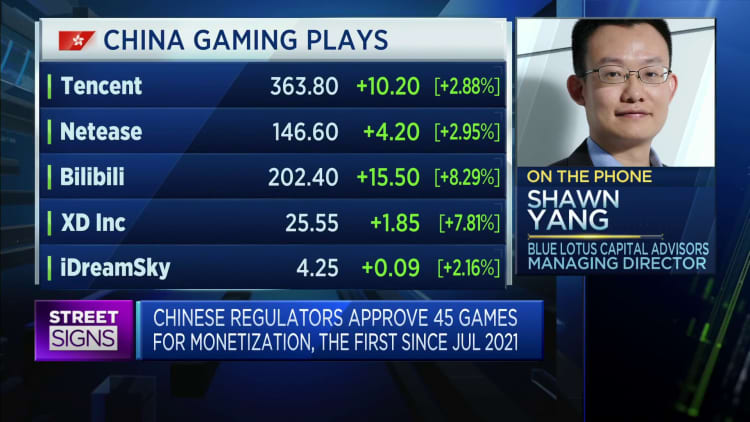 China's approval of new online games is 'positive for the whole sector': Asset management firm