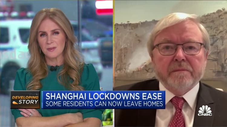 China's Covid lockdowns could cause overall economic slowdown, says former Australian PM Kevin Rudd