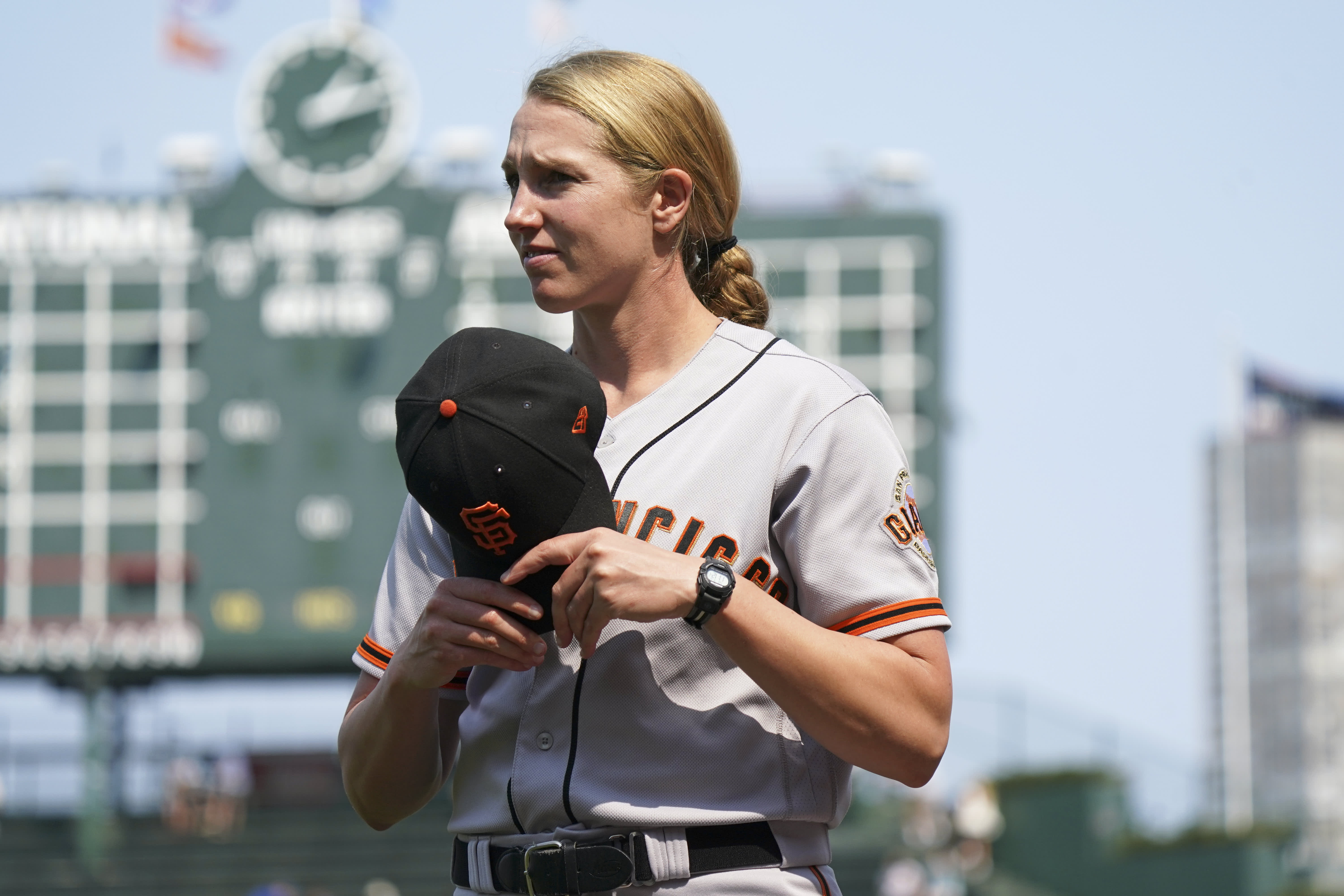 Giants' Alyssa Nakken becomes the first woman to coach on field in MLB