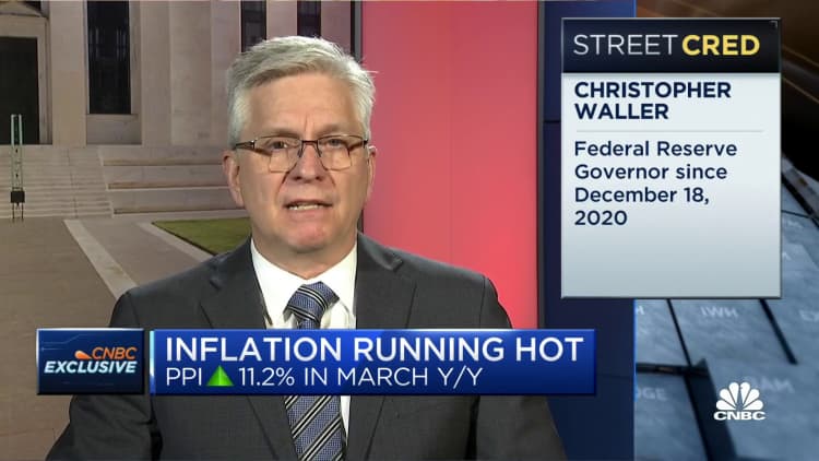 We might be at the peak of inflation, says Fed Governor Christopher Waller