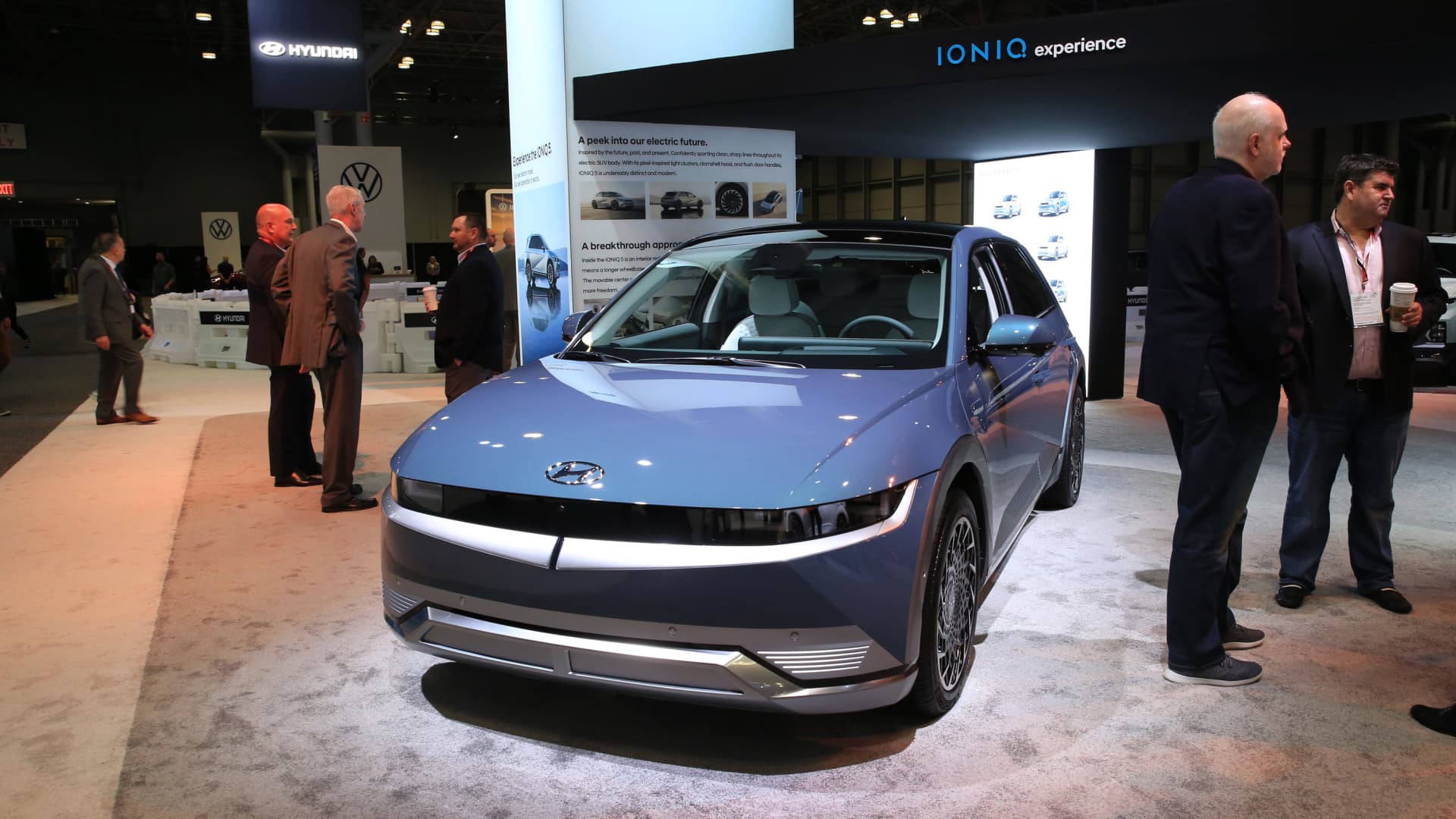 Hyundai Ioniq 5 on display at the New York Auto Show, April 13, 2022.