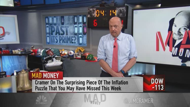 Jim Cramer says falling used car prices suggest inflation could be easing