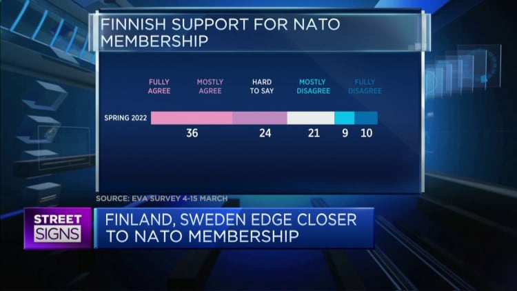 Ukraine war has been a 'trigger' for Sweden, Finland to seek NATO membership