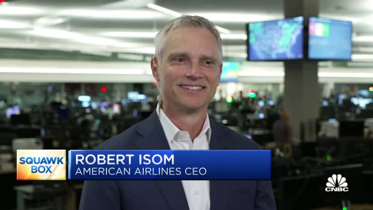 American Airlines CEO Robert Isom says Q2 should bring 'record of all revenues'