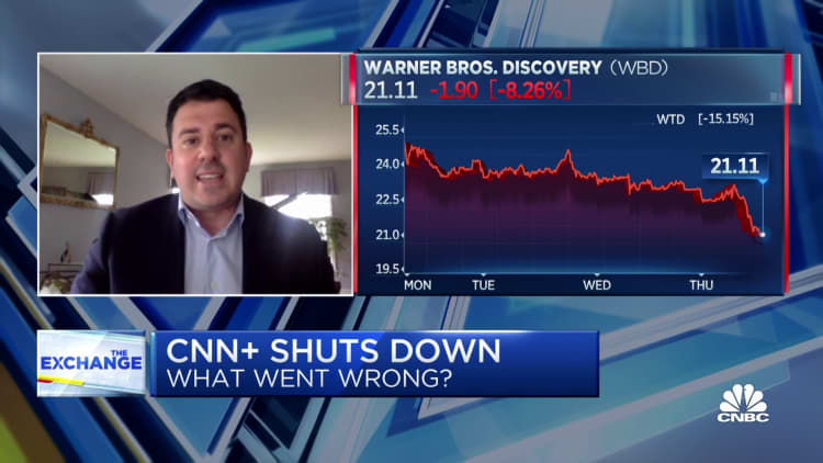 Alex Sherman, da CNBC, explica por que a CNN + está fechando