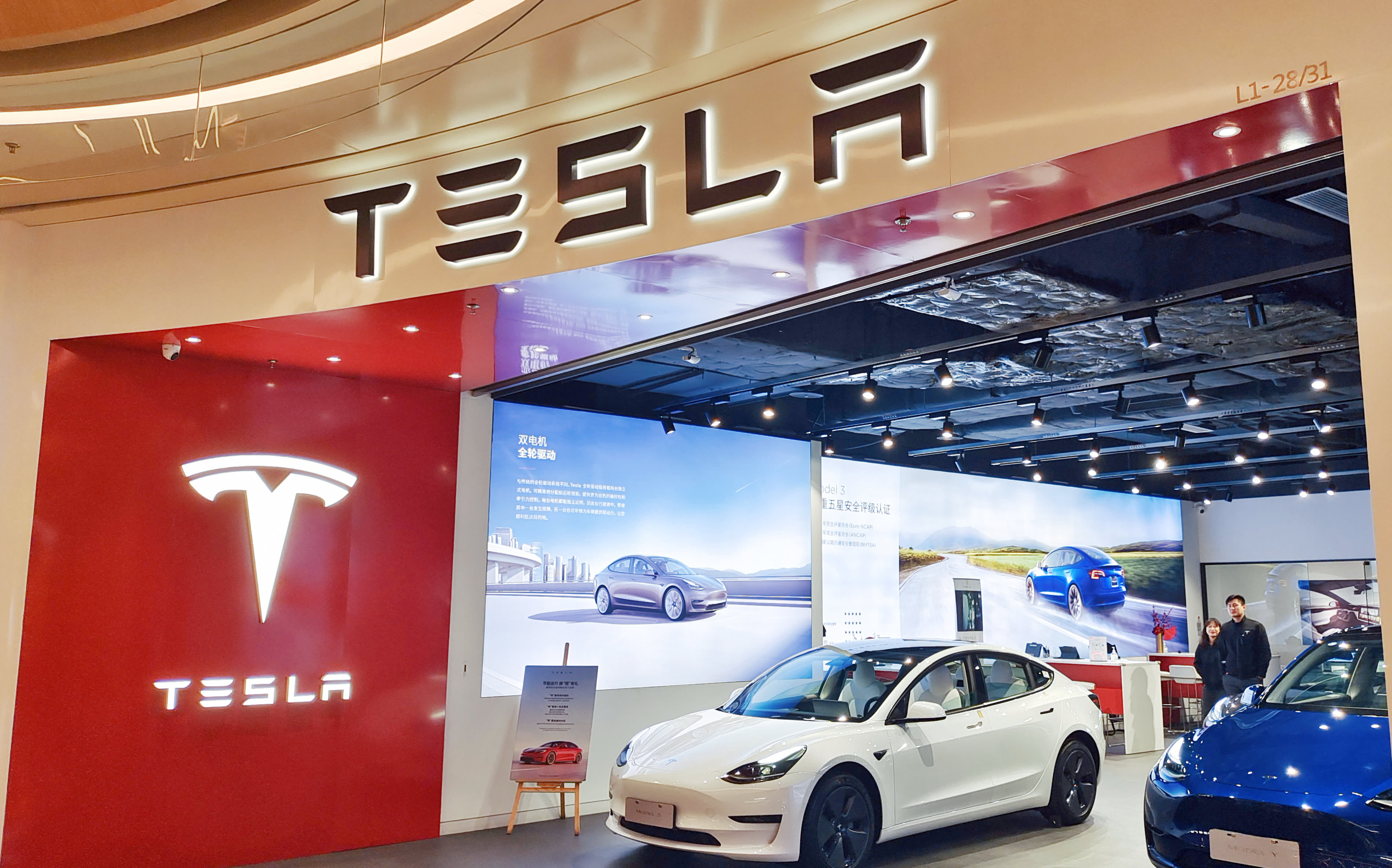 Tesla shares are down 35% this month -- and short sellers are piling up