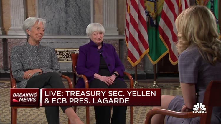 "I think we'll have to put up with high inflation for a while longer," says Treasury Secretary Yellen