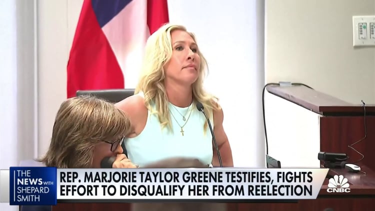 Rep. Marjorie Taylor Greene questioned about her alleged role in Jan. 6 insurrection