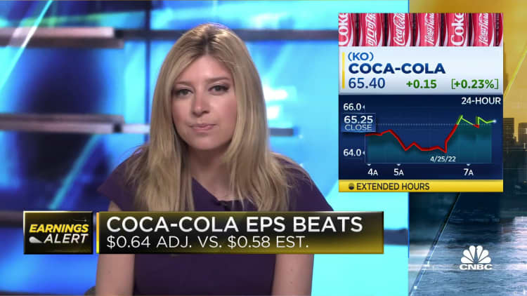 Coca-Cola reports Q1 earnings, beats Wall Street's estimates