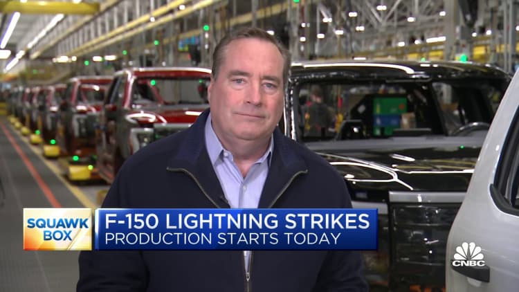 Ford kicks off production of electric F-150 Lightning pickup