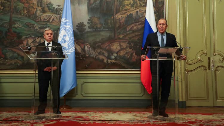 UN Secretary General and Russian Foreign Minister discuss ceasefire