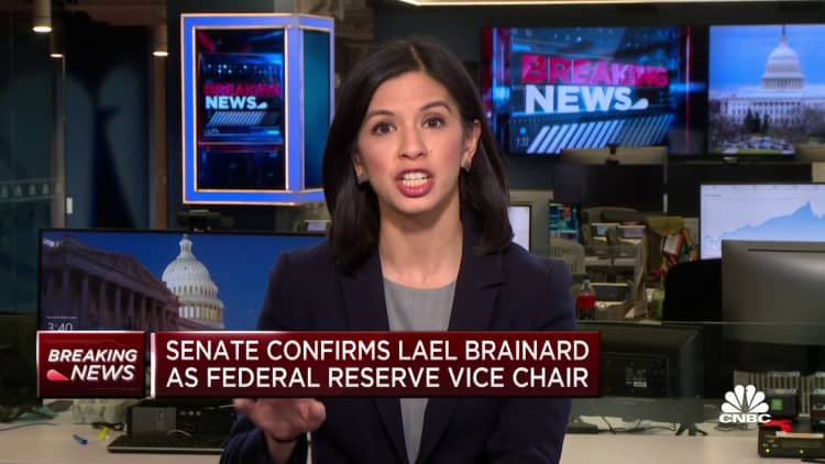 Senate confirms Lael Brainard as Federal Reserve vice chair