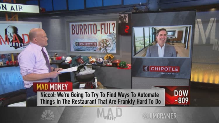 Watch Jim Cramer's full interview with Chipotle CEO Brian Niccol