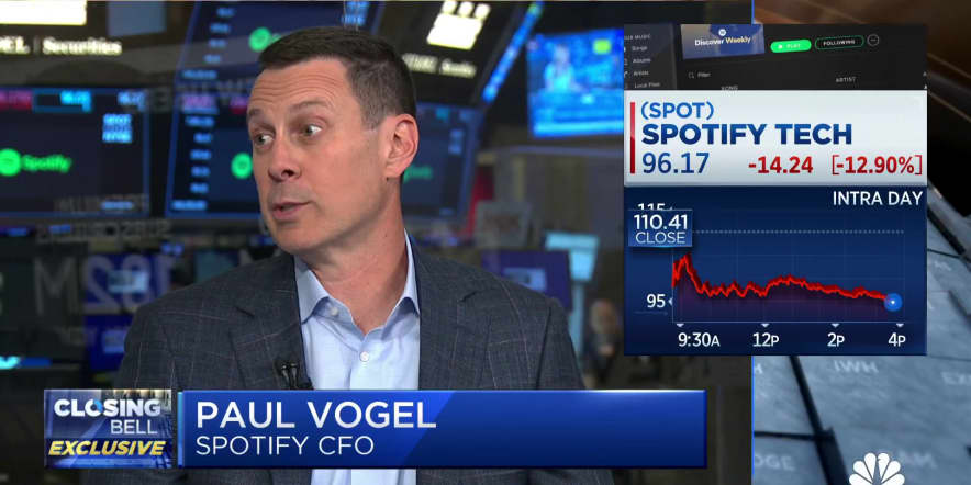Spotify CFO Paul Vogel says this is a perfect time to invest