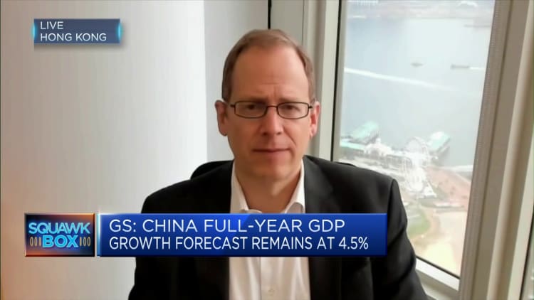 The effectiveness of China's stimulus would hinge on Covid control, says Goldman Sachs