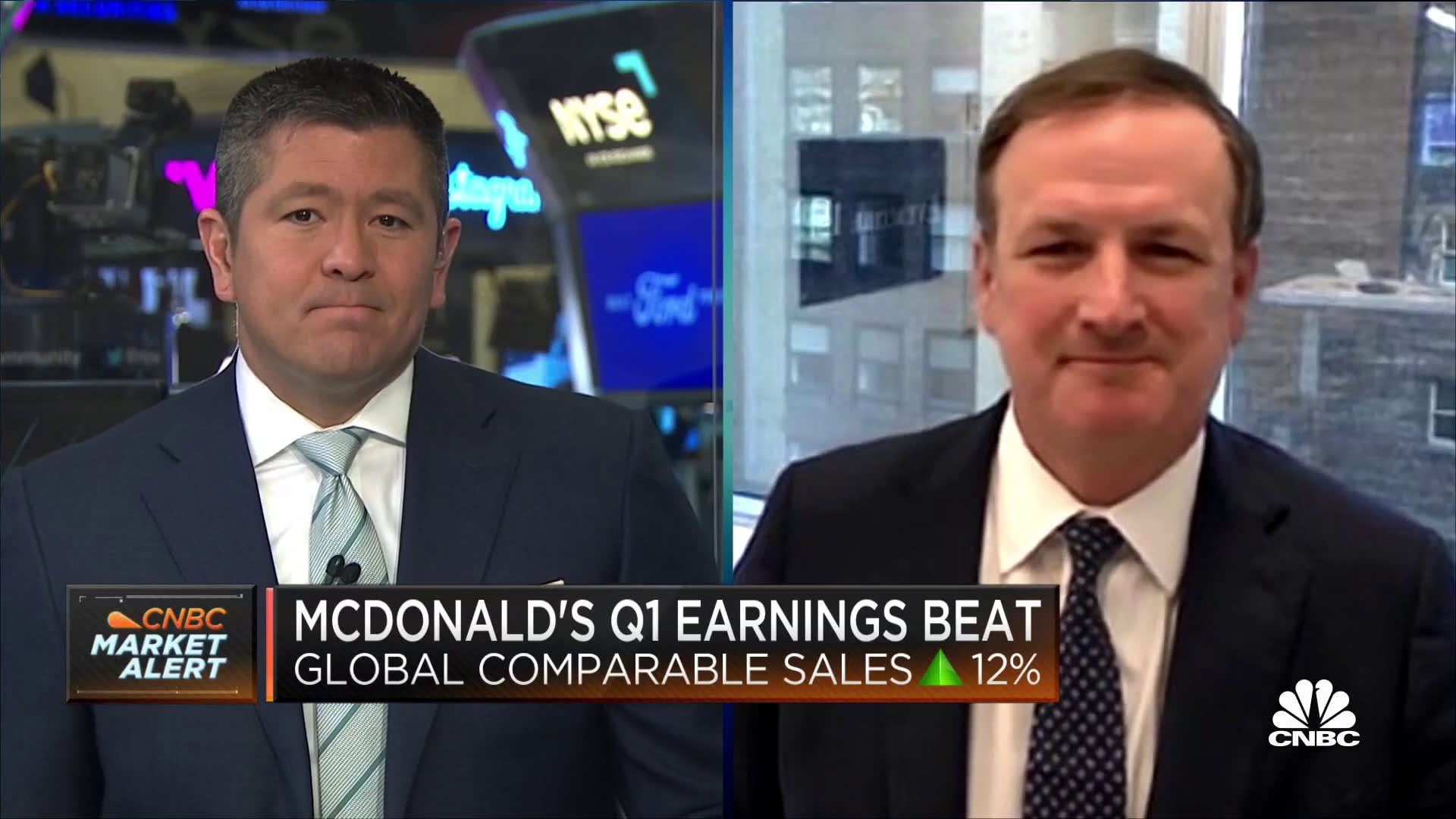 We're back to looking at McDonald's as an inflation-protected staple, says  Evercore's Palmer