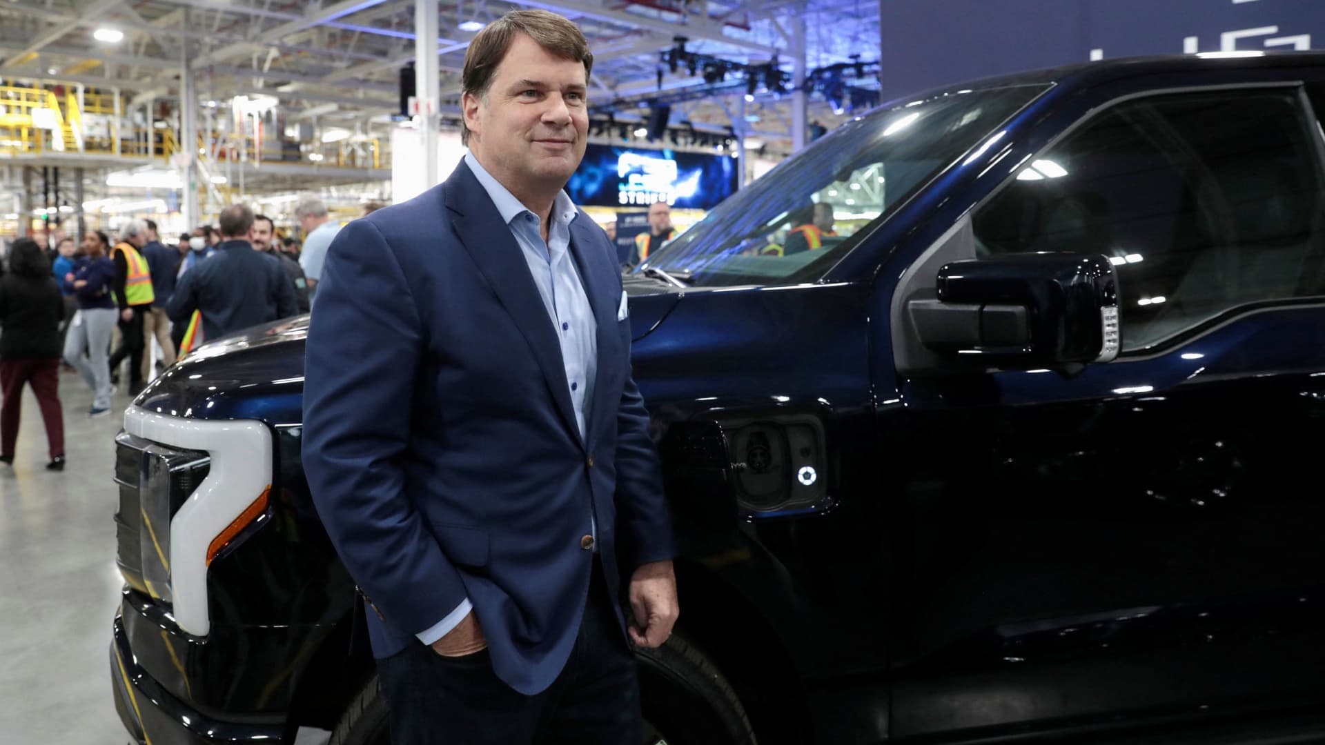 Ford CEO expects industry consolidation as electric-vehicle transition fuels costs