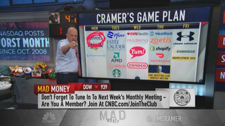 Cramer's game plan for the trading week of May 2