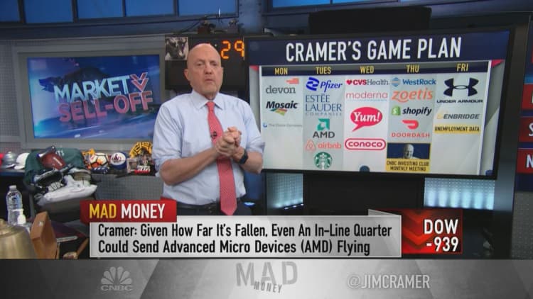 Cramer's week ahead: Jam-packed earnings season continues, be ready for market bounce