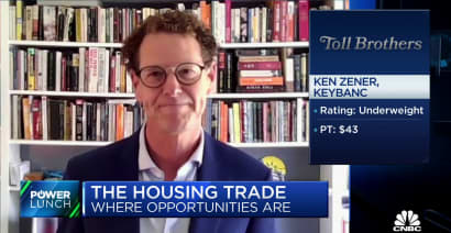 Our baseline assumption is homebuilder stocks will drop further, says KeyBanc's Zener