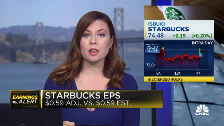 Starbucks beats on revenue even as international markets struggle due to Covid