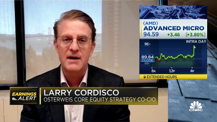 AMD had a pretty good report, says Osterweis's Larry Cordisco
