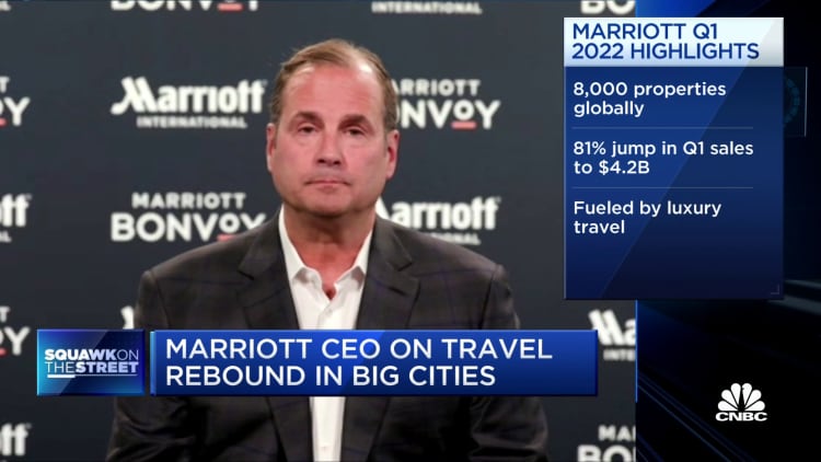We think the summer is going to be gangbusters for travel demand, says Marriott CEO