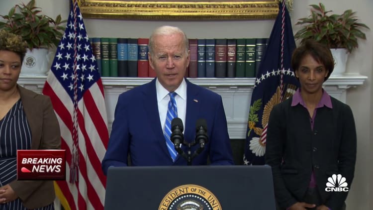 We're on track to cut the federal deficit by another $1.5 trillion by end of current fiscal year, says President Biden