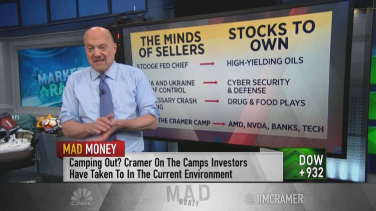 Jim Cramer says he's still 'drawn to owning stocks' despite Fed-induced recession fears
