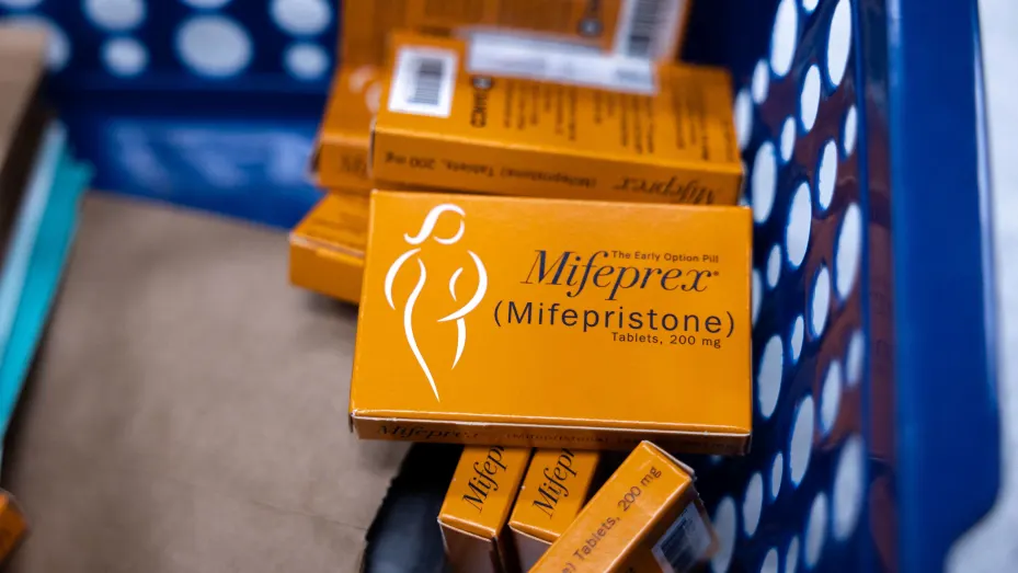 Boxes of the medication used to induce a medical abortion are prepared for patients at Planned Parenthood health center in Birmingham, Alabama, U.S., March 14, 2022.