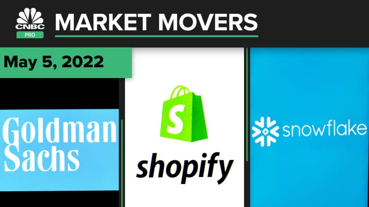 Goldman Sachs, Shopify, and Snowflake are some of today's stocks: Pro Market Movers May 5
