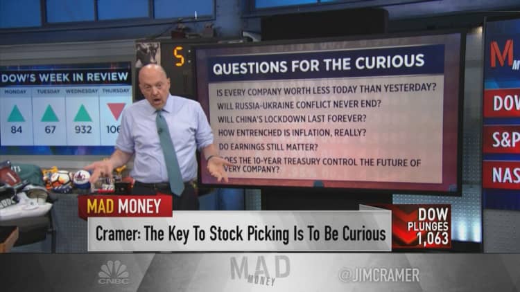 Jim Cramer tells investors to buy selectively and with curiosity to beat the current market