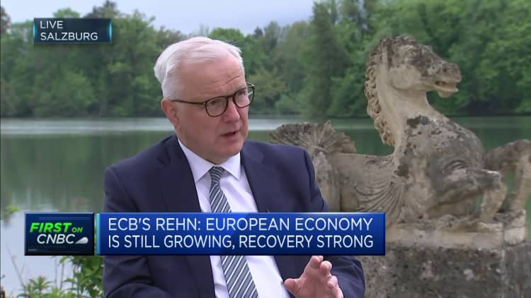 Finland's Rehn says the ECB should move quickly with a rate hike