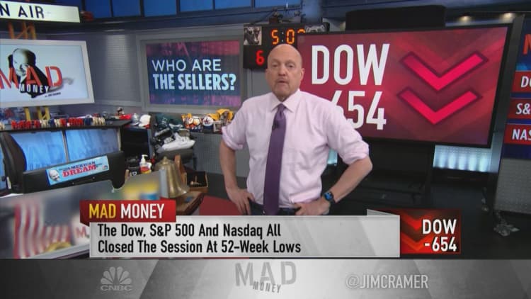Jim Cramer explains how investors willing to weather the currently turbulent market should strengthen their portfolios