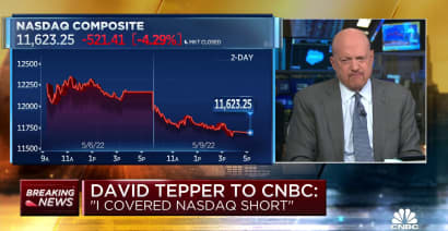 David Tepper tells Cramer he's covered his bet against the Nasdaq