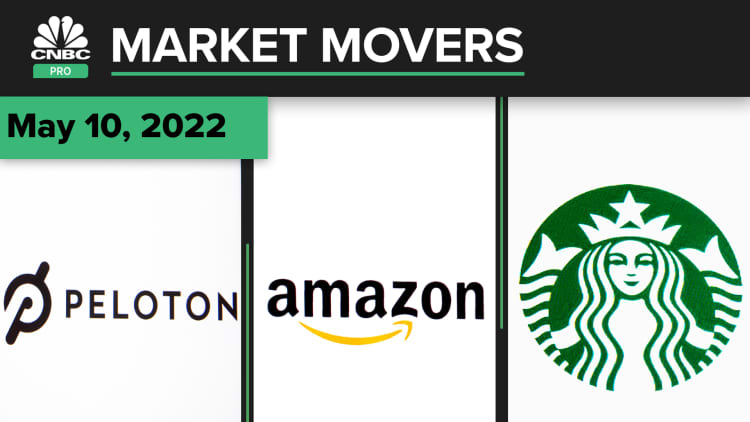 Peloton, Amazon, and Starbucks are some of today's stocks: Pro Market Movers May 10