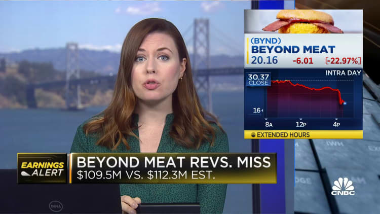 Beyond Meat misses on earnings and revenue