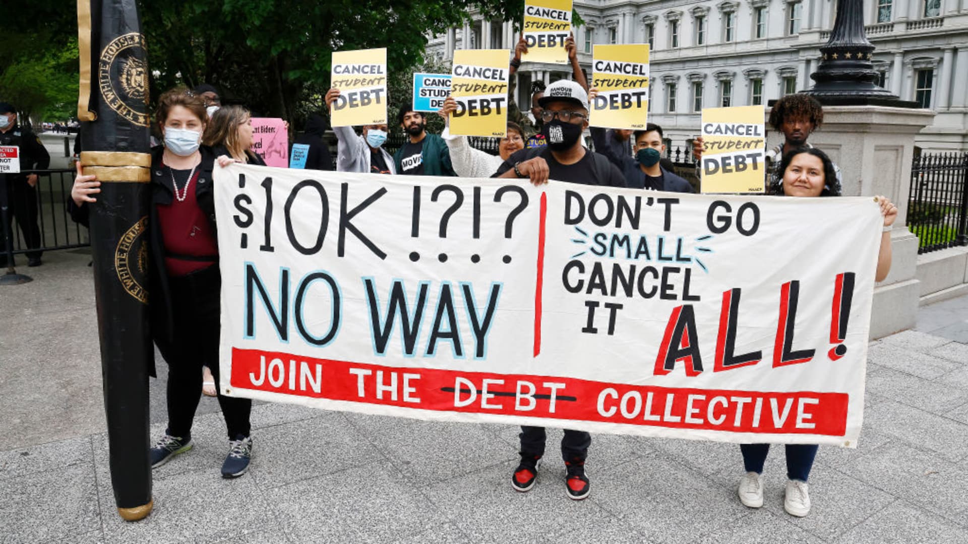 As Biden administration leans toward ,000 in student loan forgiveness, advocates push back