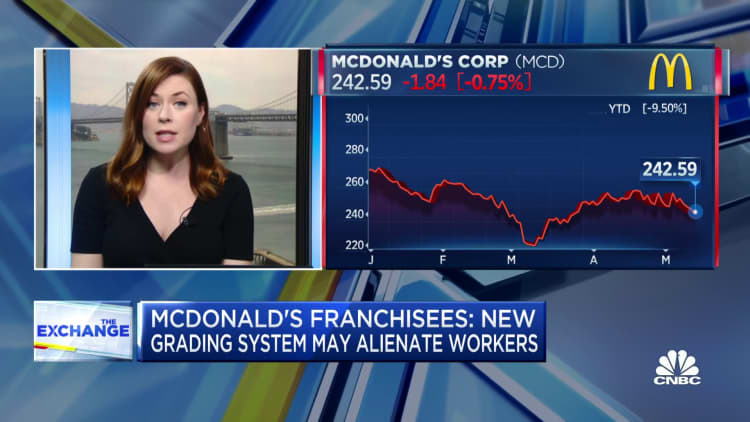 McDonald's franchisees call new grading system 'tone deaf'