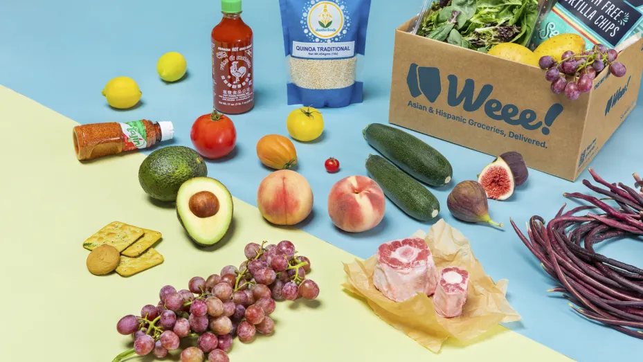 在線雜貨配送初創公司 Weee！ 鼓勵客戶在其應用程序上分享食譜和最喜歡的項目的視頻。 它專注於難以找到的亞洲食品，以及水果、蔬菜和其他主食。