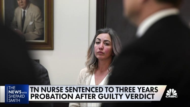Tennessee nurse found guilty of criminally negligent homicide in accidental death of patient, sentenced to probation
