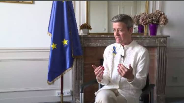 EU's Vestager says Ukraine war has revived the transatlantic relationship