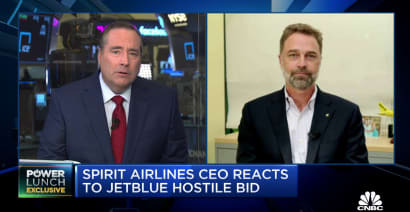 We're a little surprised and frustrated by Robin Hayes' comments, says Spirit Airlines CEO
